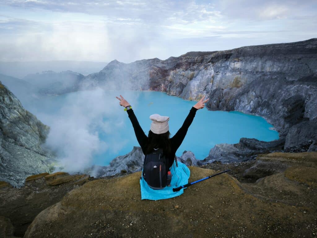 sunrise at mount ijen